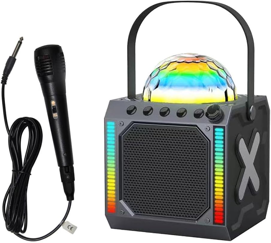 Denver Audio Karaoke Speaker with Microphone, Disco Light, BT, USB BTM-618