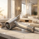 Denver Home Hair Dryer 3 Temperature Settings & LED Display HDD-1400S Silver