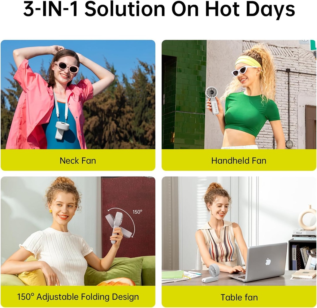 Jisulife Portable Personal Fan 3600mAh FAN 7 Grey/White