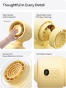 Jisulife Stroller Fan Rotaing with Light 5000mAh STROLLER FAN 3 Yellow