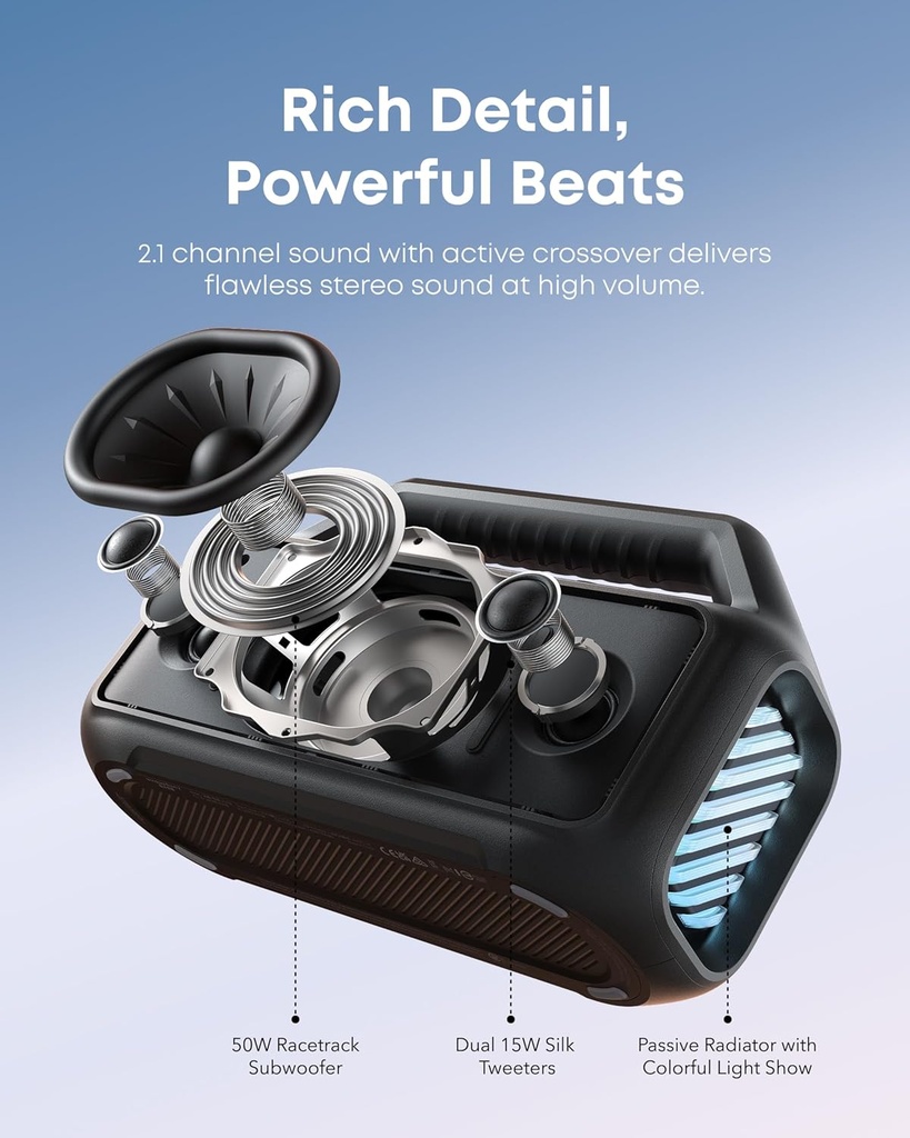 Anker Soundcore Speaker BT 6.0 IPX7 Boom 2 Black