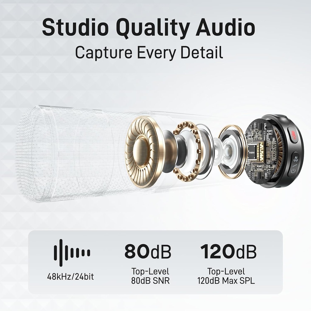 Maono Microphone Lavalier USB-C Receiver & 2 x Transmitters (Magnetic) WAVE T5