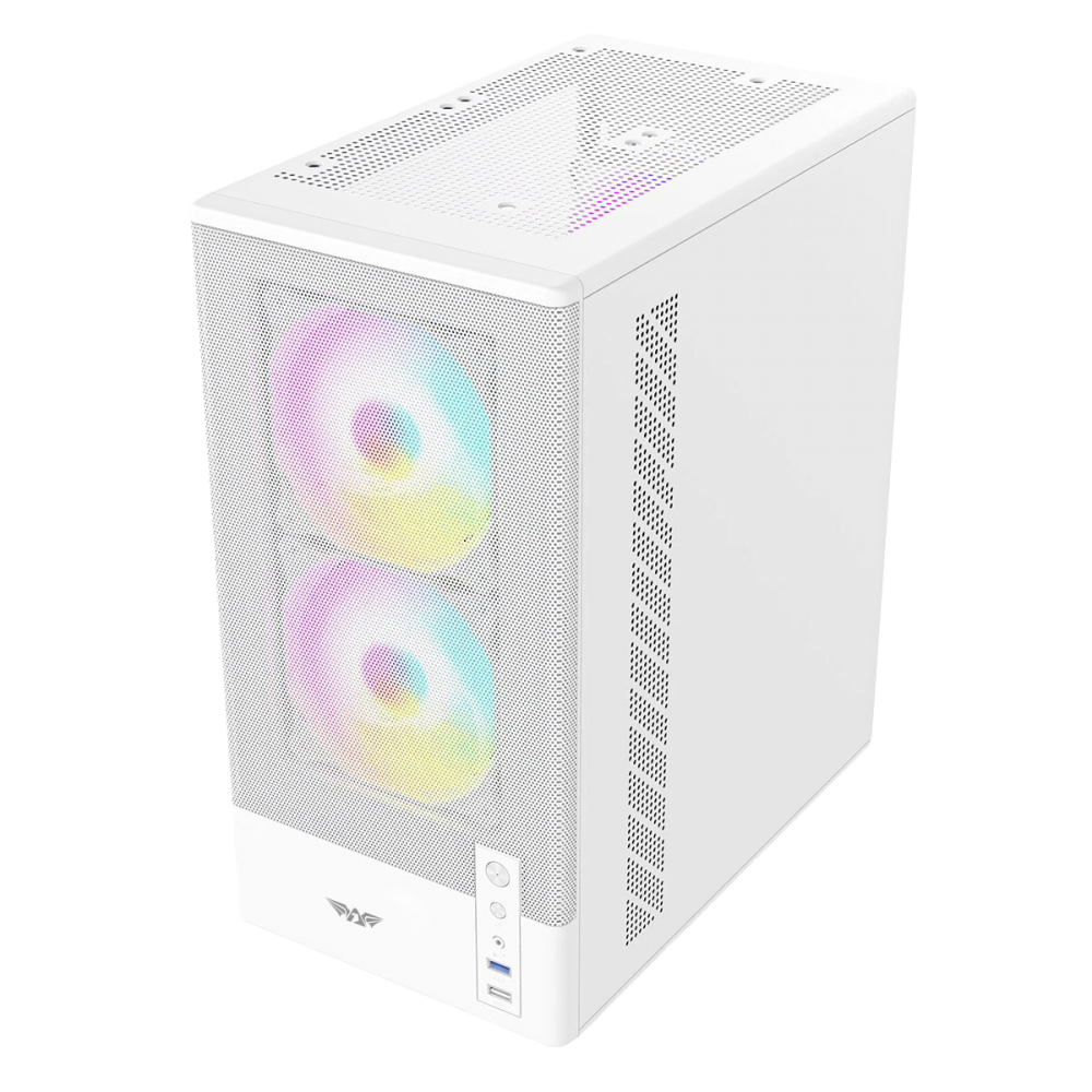 Armaggeddon Gaming Case M-ATX DEEPFREEZE DUPLEX 2 CHROMA White (3x Chroma Fans)