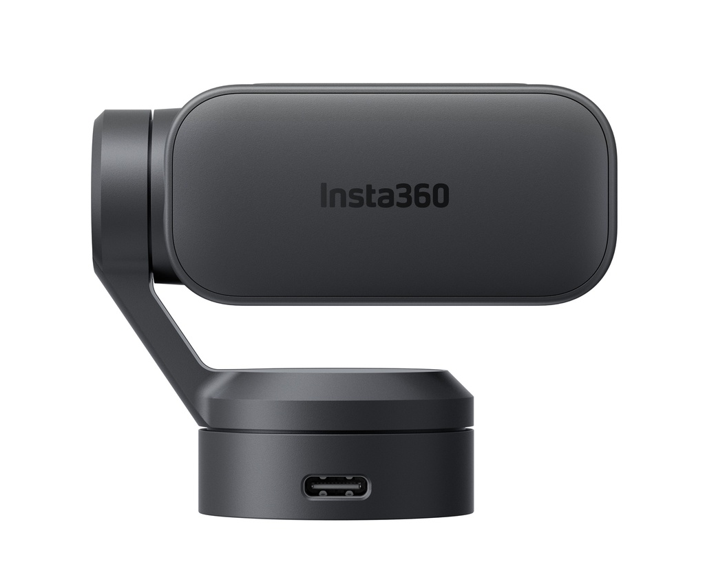 Insta360 Link 2 4K AI Webcam with 2-Axis Gimbal AI Tracking 1/2" Sensor AI Noise Reduction Graphite Black LINK201