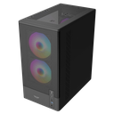 Armaggeddon Gaming Case M-ATX DEEPFREEZE DUPLEX 2 Black 3x ARGB Fans