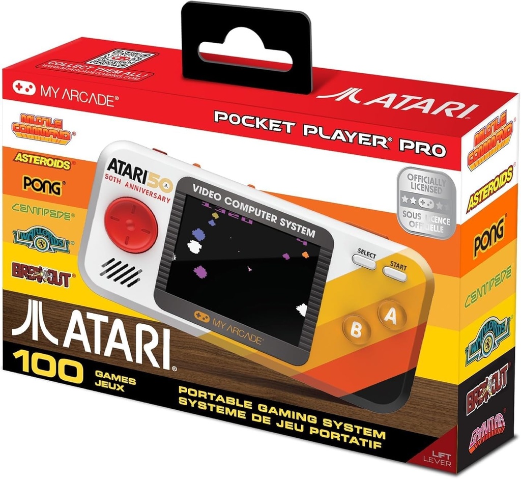 My Arcade Handheld (2.75") Pocket Player Pro ATARI (100 Games)