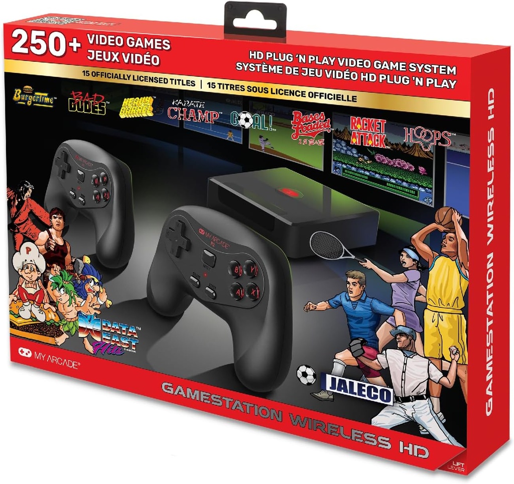 My Arcade GAMESTATION WIRELESS Console Data East & Jaleco (250 Games)