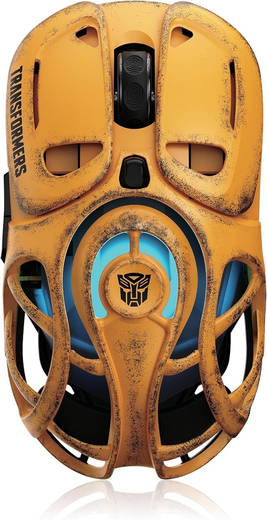 Transformers Gaming Mouse Wireless ,Tri-Mode Bluetooth/2.4G/Wired, Huano Switches,USB-C Rechargeable, TF-G05 Yellow