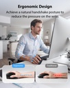 Transformers Mouse Wireless , Vertical Ergonomic, Tri-Mode Bluetooth/2.4G/Wired, LED Screen , Knob Control TF-VM02 Black