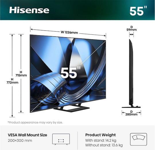 Hisense 55U7SE 55'' 4K Smart Hi-QLED MINI LED 144hz TV