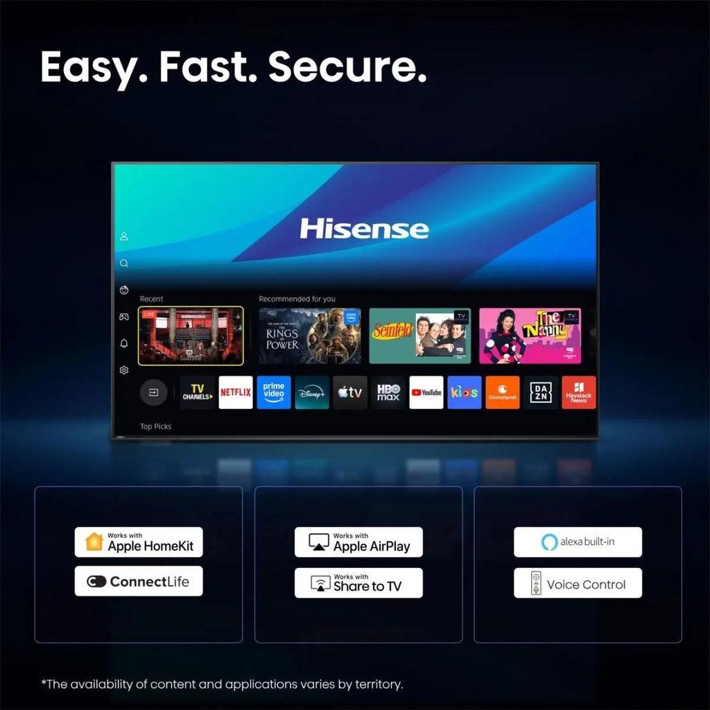 Hisense 65E7S 65'' 4K Smart Hi-QLED TV