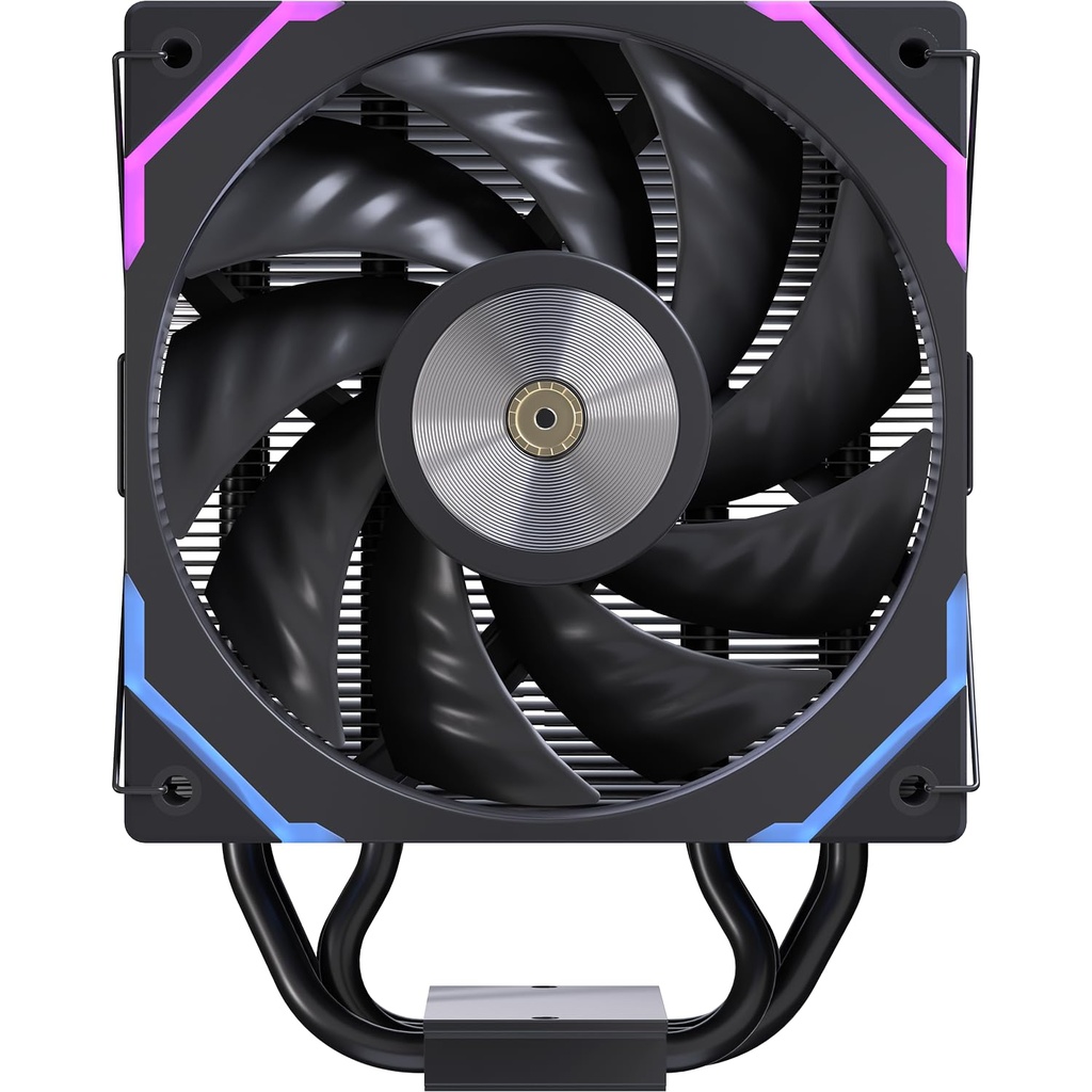 Einarex Gaming Cooling CPU, 4 Copper Heat Pipes, Integrated Display GLIDE G100 Black