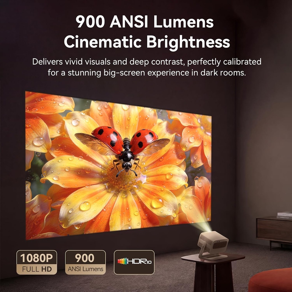 Wanbo Vali 1 Pro Projector 1080P , Android TV,  900 ANSI Lumens, HDR10, Dolby Audio