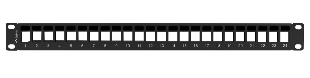 Lanberg Keystone Patch Panel Blank 24-Port 1U Black PPKS-1024-B