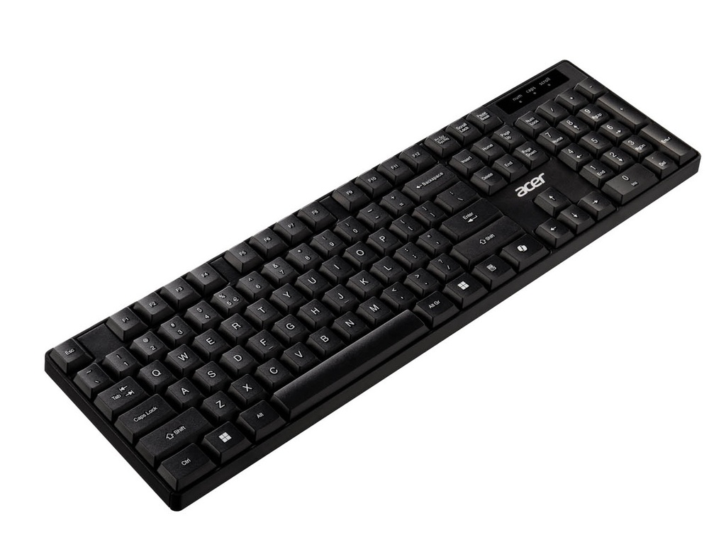 Acer Keyboard & Mouse Combo Wireless 2.4Ghz Black AAK410