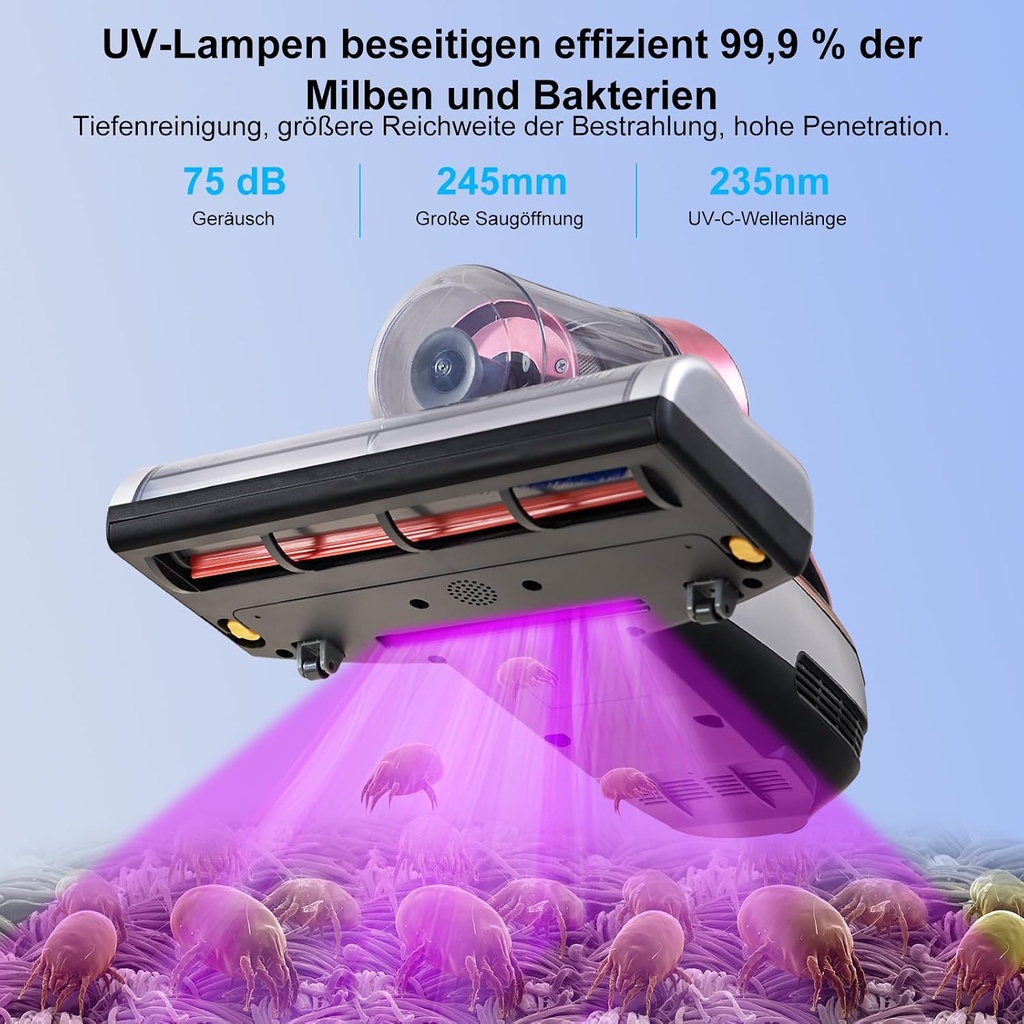 Jimmy Vacuum Cleaner/Anti Mite BX5 Pro 500W With UV Light