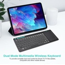 Rii Mini Keyboard Wireless 2.4GHz & Bluetooth with Large Touchpad & Media Keys RGB RT518S
