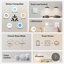 SONOFF Fusion Orb-MW2 Matter Wi-Fi Double Smart Wall Switch  3