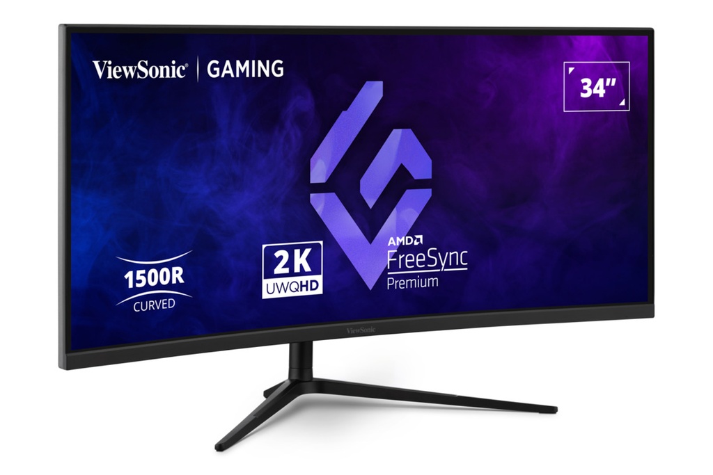 Viewsonic Monitor Gaming VX 34'' 2K VA Curved 180hz HDR10 VX3418C-2K