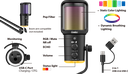 Genius PC Microphone Streaming USB-A+C RGB/Echo/Mute MIC-S400U