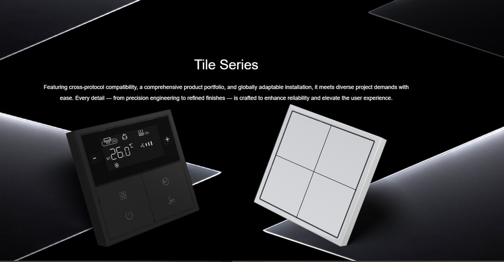 HDL Panel TILE SERIES Ivory White 8 Button V2.1