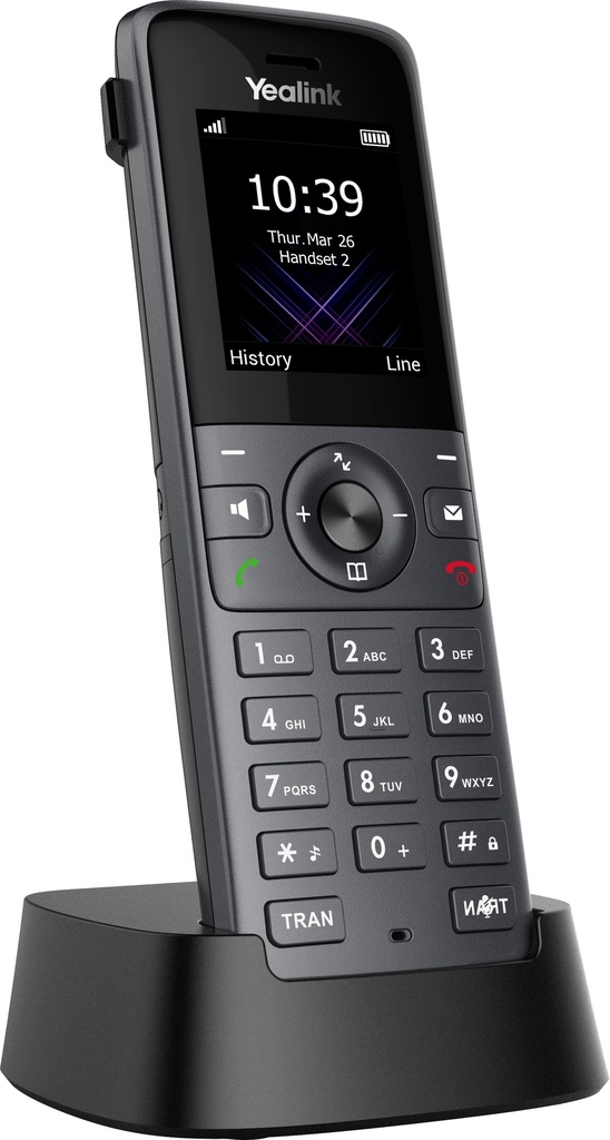 Yealink IP Phone Cordless DECT Handset 1.8" without DECT Base & Bluetooth W74H