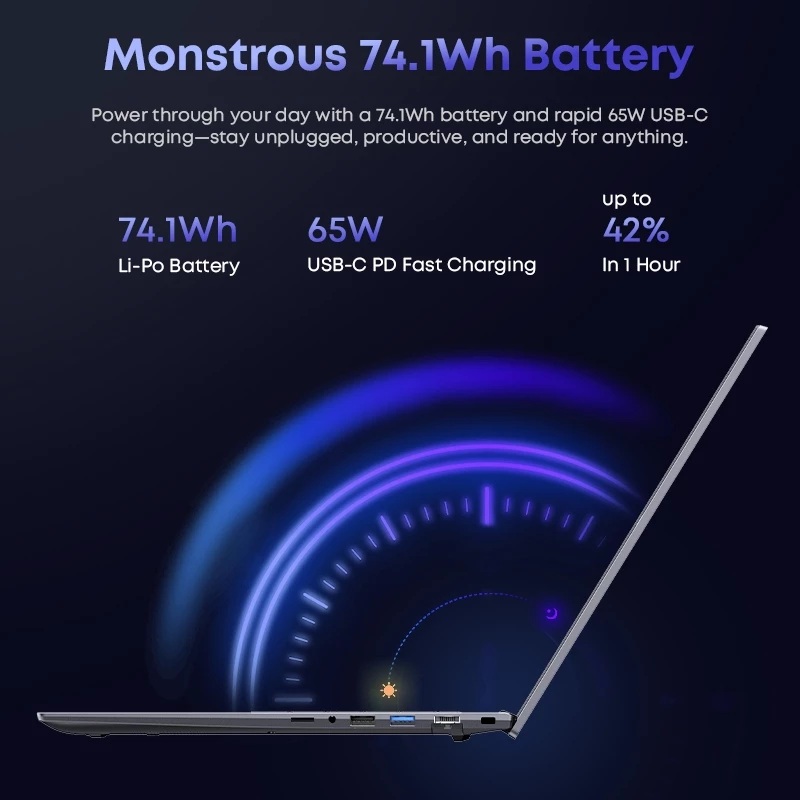 Chuwi Laptop CoreBook Plus 16'' R5-7430U 16Gb + 512GB Windows 11 PRO