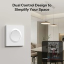 Sonoff Zigbee Smart Wall Mechanical Switch 1-Button 2 Gang White With Matter