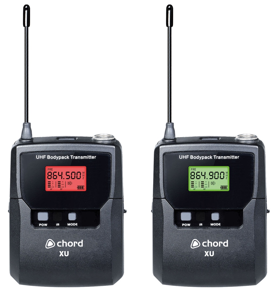 Chord XU2-B Wireless UHF System 2x Beltpacks 171.015UK