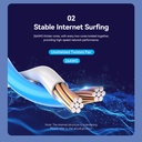Vention NETWORK Cable CAT6 UTP 25.0m Black IBRBS