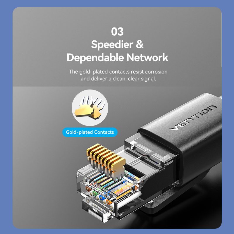 Vention NETWORK Cable CAT6 UTP 25.0m Black IBRBS