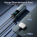 Vention Powerbank 20000mAh 165W 3xUSBC+USBA TFT Display +100W Cable FKFH0