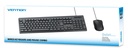 Vention Keyboard and Mouse Combo Wired Silent Slim Full Size KTYBG-EN