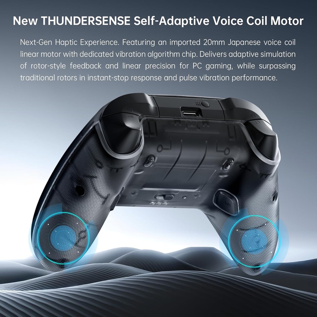 Thunderobot PC Gamepad Wireless G80 ThunderSwap ,Dual TMR Triggers, Optical Buttons, 1000Hz Polling Rate, RGB Backlight