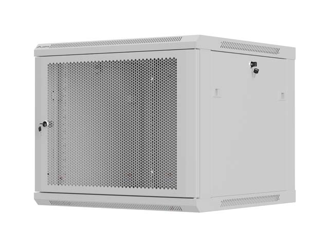 Lanberg Wall Rack 19'' with Perforated Door 9U 60cm Grey FLAT PACKED