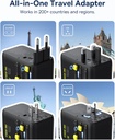 Baseus Charger Wall 70W EnerCore CG11 Universal Travel Adapter with Retractable Cable s Black