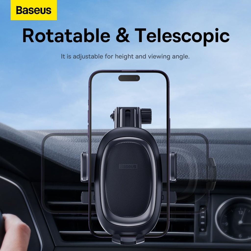 Baseus Car Holder Dash/Wind Gravity Telescopic Suction UltraControl Pro Series Black