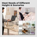 Lumivida Computer Tray Desk Multi-Purpose Foldable Ergonomic LPD01-6