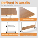 Lumivida Computer Tray Desk Mobile Height Adjustable 50x80cm FWS10-4