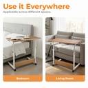 Lumivida Computer Tray Desk Mobile Height Adjustable 50x80cm FWS10-4