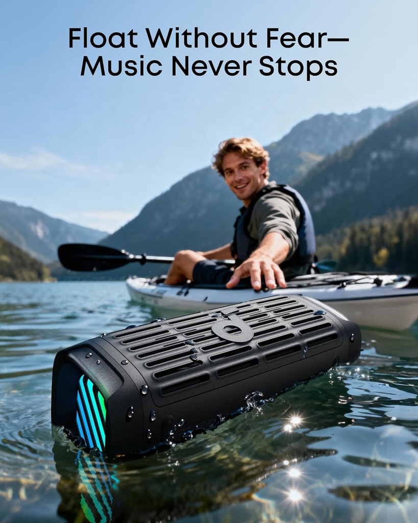 Anker Soundcore Speaker Boom 3i ,IP68 Waterproof, Floating Playback, Saltwater-Resistant, Bluetooth 5.3  Black