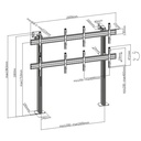 Brateck Video Wall FloorStand 4x4 60x40 50kg/Screen LVS02-446FB