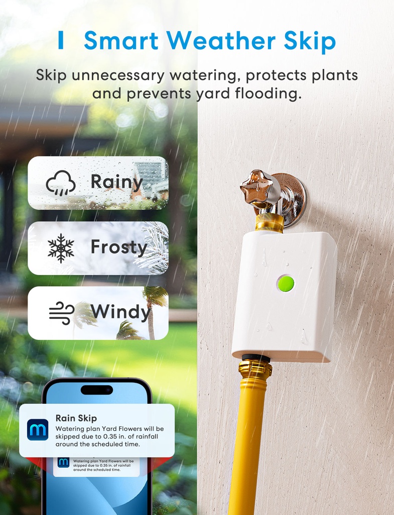 Meross Homekit Smart Wi-Fi Sprinkler Timer (Water Irrigation ) MST100HK-EU
