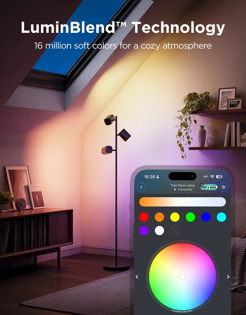 Govee Lamp Floor Smart RGBICWW (Tree Floor Lamp)