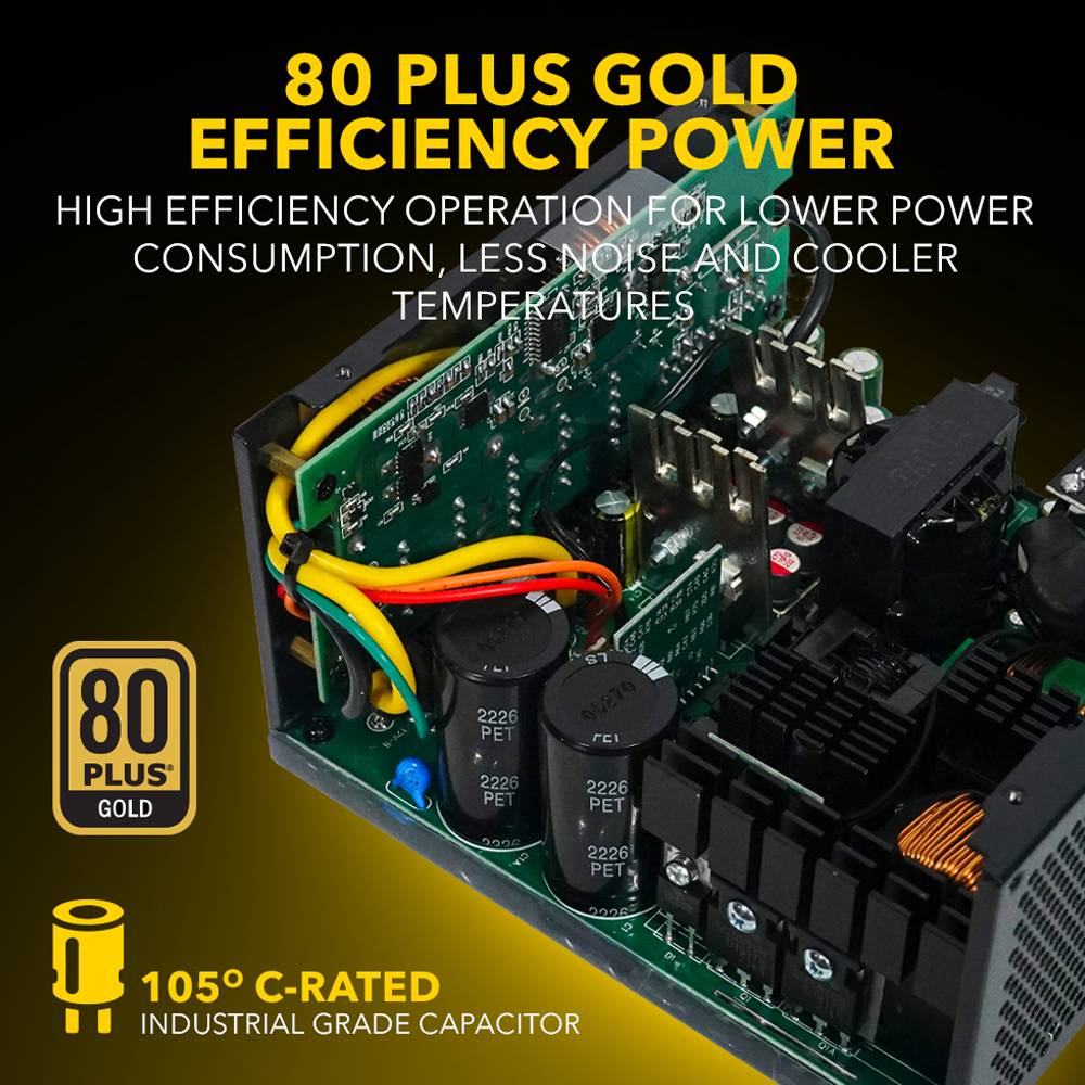 Armaggeddon VOLTRON GOLD 1000 Certified 1000W Modular Gaming Power Supply