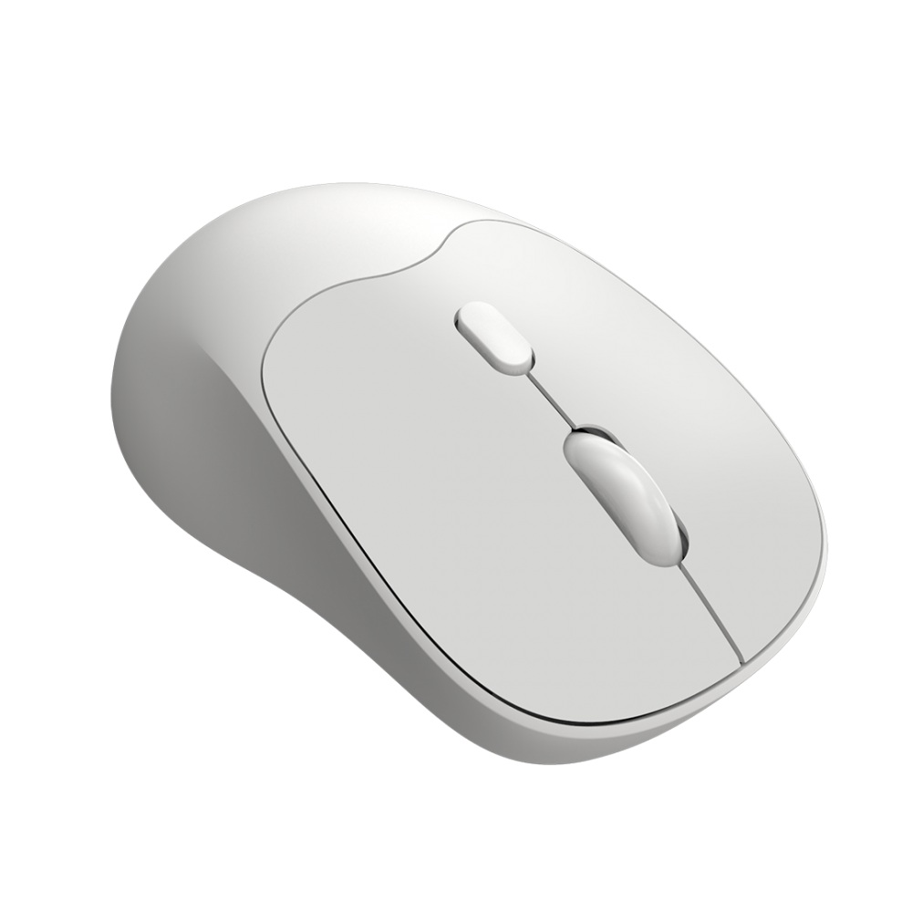 Alcatroz Mouse Wireless & BT Recharg Silent AIRMOUSE DUO 6R White (2025)