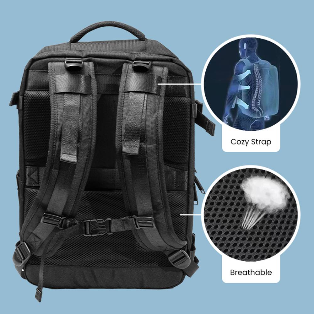 Armaggeddon NOMAD-15 Carbon Splashproof Gaming Bag with Lock & USB-C for up to 16'' Laptops