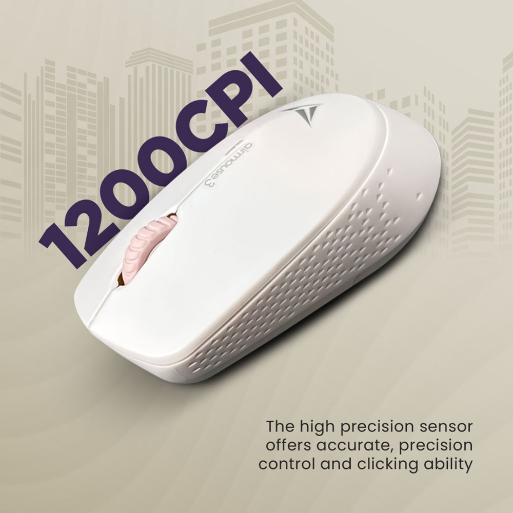 Alcatroz Mouse Wireless AIRMOUSE 3 Silent White