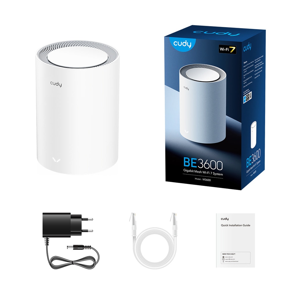 Cudy Mesh BE3600 Dual Band Gigabit Wi-Fi 7 Addon for M3600