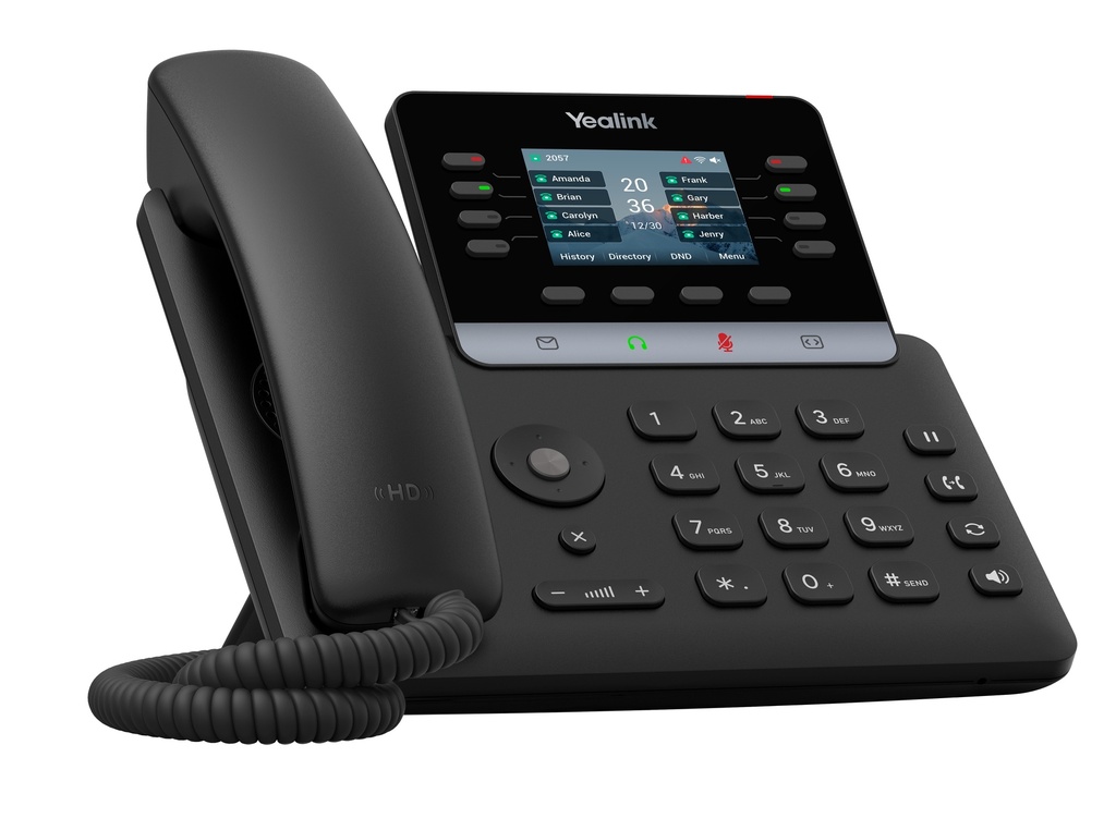 Yealink IP Phone Desktop PoE 2.8'' Gigabit, USB, Expansion, Color Screen, Bluetooth & Wi-Fi T73W